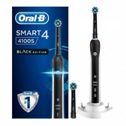 Brosse à dents électrique Oral-B Smart 4100S noire (+2 brossettes Cross)