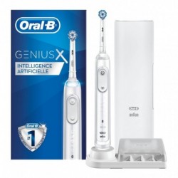 Brosse à dents électrique Oral-B Genius X 20100S Blanche