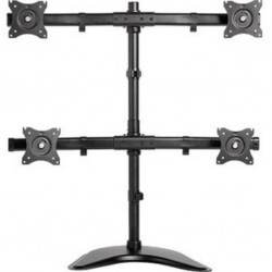 DESK MOUNT QUAD 10-27IN BLACK