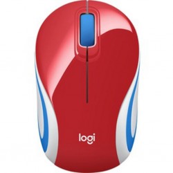 WIRELESS MINI MOUSE M187 ROUGE