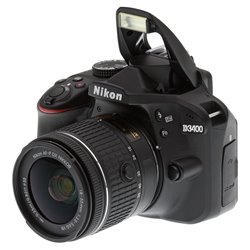 Appareil photo reflex Nikon D3400 (avec objectif Nikkor AF-P 18-55mm VR)