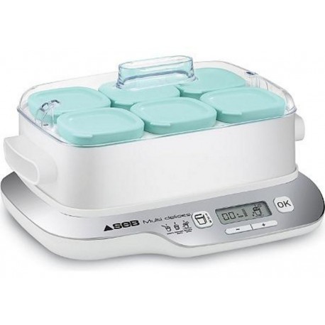 SEB Yaourtière Multi Delices Express Compact 6 Pots YG6571FR YG660100