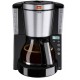 Melitta Cafetière Programmable Look IV Timer Noir Acier Brossé 1000W 10 Tasses 1011-02