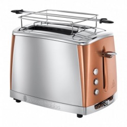Russell Hobbs Toaster Luna Acier Cuivre 1550W 2 Tranches 24290-56