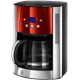 Russellhob Cafetière Programmable Luna Rouge Inox 1000W 12 Tasses 23240-56