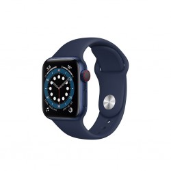 Apple Watch Series 6 GPS Cellular Aluminium Bleu de 40 mm Bracelet Sport Marine M06Q3 (late 2020)