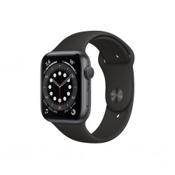 Apple Watch Series 6 GPS Aluminium Gris Sideral 44 mm Bracelet Sport Noir M00H3 (late 2020)