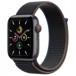 Apple Watch SE GPS   Cellular Aluminium Gris Sideral 44mm Boucle Sport Charbon MYF12 (late 2020)