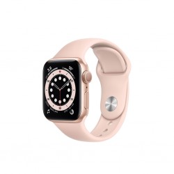 Apple Watch Series 6 GPS Aluminium Or 40 mm Bracelet Sport Rose des sables MG123 (late 2020)