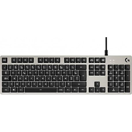 Logitech Clavier Gaming Mécanique Filaire G413 Argent FR AZERTY