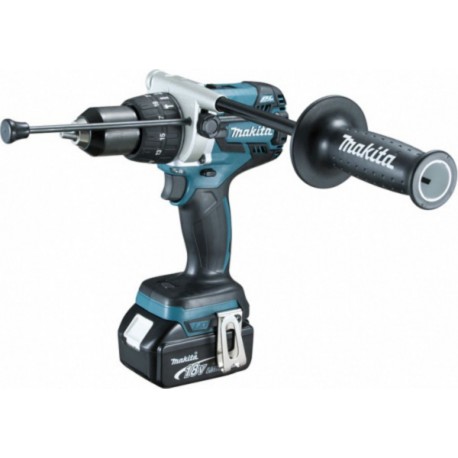 Makita Perceuse visseuse à percussion 18 V Li-Ion 5 Ah Ø 13 mm Makita DHP481RTJ