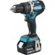 Makita Perceuse visseuse à percussion 18 V Li-ion 5 Ah Ø 13 mm Makita DHP484RTJ