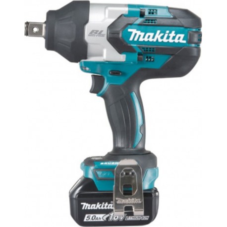 Makita Boulonneuse à chocs 18 Volts Li-Ion 5 Ah 1050 Nm DTW1001RTJ