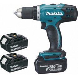 Makita Perceuse visseuse sans fil 18 Volts Li-Ion 3 Ah Ø diamètre 13mm (3 batteries) DDF453SFE3