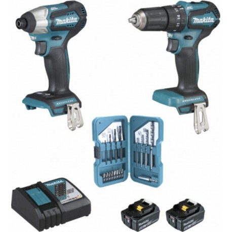 Makita Ensemble de 2 machines 18 V Li-Ion 5 Ah (DTD155 + DHP483) Makita DLX2221TJ2