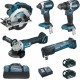 Makita Pack outillage ensemble de 5 machines (DSS610 + DTD153 + DDF484 + DGA504 + DTM51) DLX5021TX1