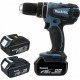 Makita Perceuse visseuse à percussion 18 Volts Li-Ion 4 Ah diamètre 13 mm modèle DHP456RMJ-P