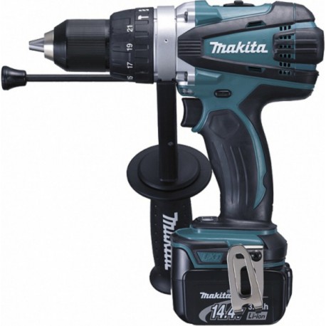 Makita Perceuse visseuse à percussion Li-Ion 14,4 Volts 3 Ah diamètre 13 mm modèle BHP448RFJ