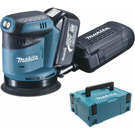 Makita Ponceuse Excentrique Ø 125mm - 18 v - 3 Ah - coffret Mac Pack - DBO180RFJ