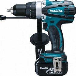 Makita perceuse visseuse à percussion sans fil 18 volts 3 Ah + 2 batteries li-ion BHP458RFE