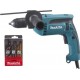 Makita Perceuse à percussion 680 Watt diamètre 13 mm modèle HP1641K1X