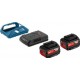 Set batterie Bosch PRO Kit de base : 2 batteries à induction GBA 18 V 4,0 Ah MW-C + GAL 1830 W Professional Bosch 1600A00C46