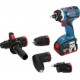 Perceuse visseuse Bosch pro FlexiClick fonction 5 en 1 1/4 GSR 18 V-LI FC2 + coffret L-BOXX 2 batteries 4Ah 06019E1101