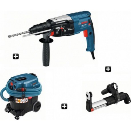 Marteau perforateur SDS-plus GBH 2-28DFV Coffret standard + Aspirateur GAS 35 M AFC + Accessoire GDE 16+ Bosch Pro 0615990G1N