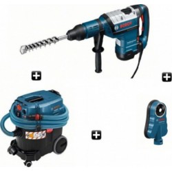 Marteau perforateur SDS-max GBH 8-45 DV Coffret standard + Aspirateur GAS 35 M AFC + Accessoire GDE 68 - Bosch Pro 0615990G1P