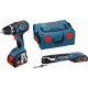 Perceuse visseuse sans fil GSR 18 V-LI + GOP 18 V-EC - Coffret L-BOXX - 2 batteries Li-Ion 18V 4,0Ah - Bosch 0615990G1F