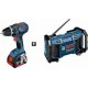 Radio de chantier Bosch pro GML SoundBoxx + coffret L-BOXX 2 batteries 4Ah 0601429902