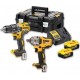 DeWALT Kit 2 outils à Perceuse visseuse + boulonneuse à chocs 18V 5Ah Li-Ion Dewalt DCK2077P2T