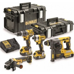 DeWALT Kit 4 outils XR 18V 5Ah Li-Ion Dewalt DCK422P3