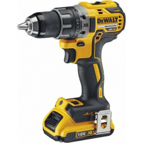 DeWALT Perceuse visseuse Dewalt 13 mm Compact G2 XR 18 Volts 2Ah Li-Ion Moteur Brushless sans charbon en coffret T-STAK DCD791D2