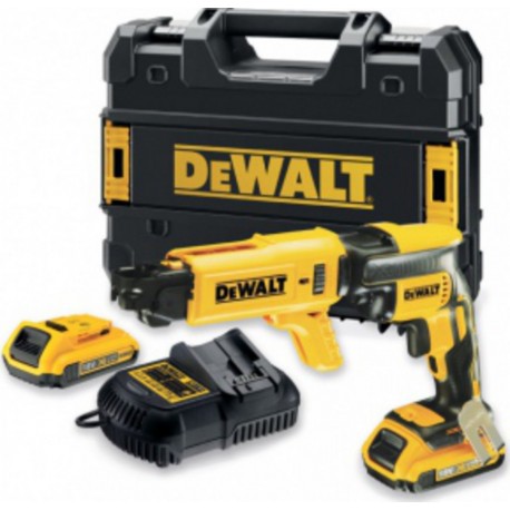 DeWALT Visseuse Placo Dewalt plaques de plâtre 18 Volts 5Ah Li-Ion Moteur Brushless sans charbon + chargeur pour vis en bande DC