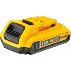 DeWALT Batterie Dewalt 18 Volts 2Ah Li-Ion pour outillage électroportatif DCB183