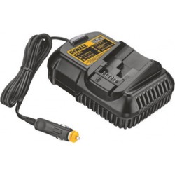 DeWALT Chargeur universel allume cigare pour batteries Dewalt 10,8 Volts 14,4 Volts 18 Volts Li-Ion 1,3Ah à 5Ah DCB119