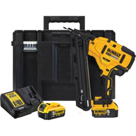 DeWALT Cloueur de finition 15Ga XR 18V 5Ah Li-Ion Brushless - 2 batteries - coffret TSTAK Dewalt DCN650P2