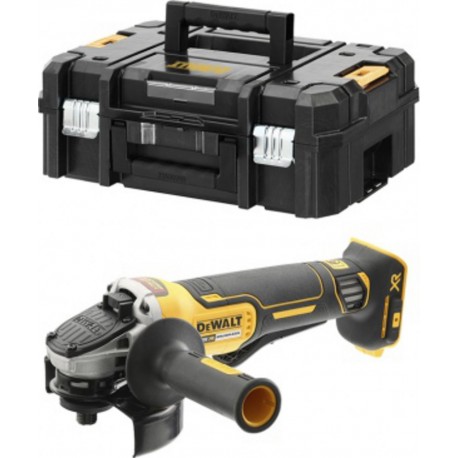 DeWALT Meuleuse Dewalt 125mm XR 18V Brushless 125mm - interrupteur à palette - sans batterie ni chargeur - coffret TSTAK Dewalt