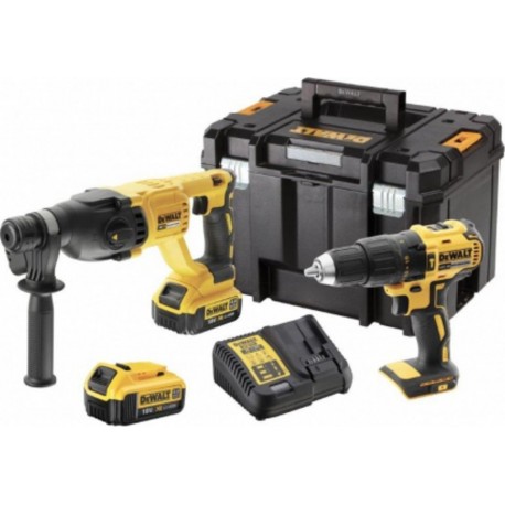 DeWALT Kit 2 outils 18V : Perforateur SDS-Plus (DCH133) + Perceuse Visseuse (DCD778) Dewalt DCK2043M2T