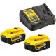 DeWALT Pack Batteries XR 18V : 2 batteries 5 Ah-Lion + chargeur Dewalt DCB115P2