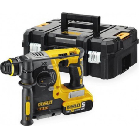 DeWALT Perforateur Dewalt SDS - Plus 18 Volts 5Ah Li-Ion Moteur Brushless sans charbon en coffret T-STAK DCH273P2T