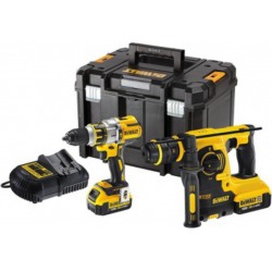 DeWALT Perceuse visseuse Dewalt percussion 18V Brushless DCD995 + Perforateur SDS DCH253 + 2 batteries 4Ah Mallette TSTAK DCK288