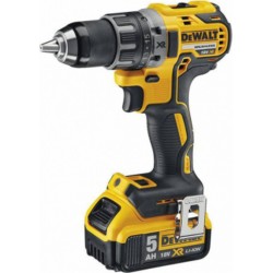 DeWALT Perceuse visseuse Dewalt 13 mm Compact G2 XR 18 Volts 5Ah Li-Ion Moteur Brushless sans charbon en coffret T-STAK DCD791P2