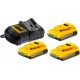 DeWALT Pack 3 batteries Dewalt 18 Volts Li-Ion 2Ah + chargeur DCB105D3