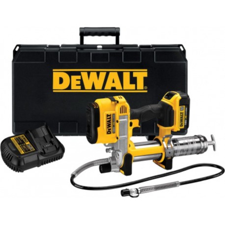 DeWALT Pompe à graisse Dewalt 18 Volts Li-Ion 4Ah livrée avec 1 batterie DCGG571M1