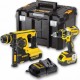 DeWALT Perceuse visseuse Dewalt XR compact DCD790 + Marteau Perforateur DCH253 + 2 batteries 4Ah + chargeur Mallette TSTAK DCK27