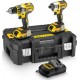 DeWALT Perceuse visseuse Dewalt XR compact DCD790 + visseuse à chocs DCF886 + 2 batteries 2Ah chargeur + Mallette TSTAK DCK258D2