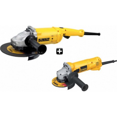 DeWALT Duo de meuleuses diamètre 125mm - 1100W (D28134) et diamètre 230mm - 2200W (D28492) - Dewalt D28492DUO