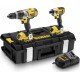 DeWALT Pack machine outils 18V - 4Ah Li-ion - Perceuse percussion XRP + Visseuse à chocs DCK290M2